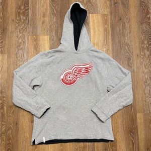 NFL Gray Hoodie with Red Detroit Red Wings Logo